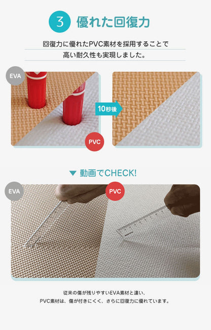 プレイマット ロールマット pvc 140×500×1.4cm ノンホルム 防炎 フロアマット 床暖房 床暖房対応 フリーカット ベビーサークル(代引不可)