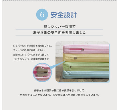 プレイマット ベビーサークル用 140×140×4cm 2段 ノンホルム 防炎 防音 厚手 折りたたみ 防水 すべり止め キッズ caraz 洗える(代引不可)