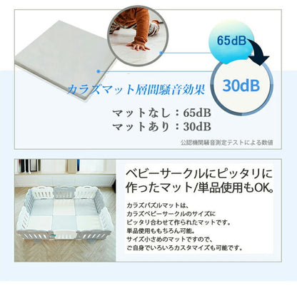 ジョイントマット プレイマット 1枚 防炎 ノンホルム 防音 厚さ4cm 71×71cm フロアマット パズルマット ベビーサークル対応(代引不可)