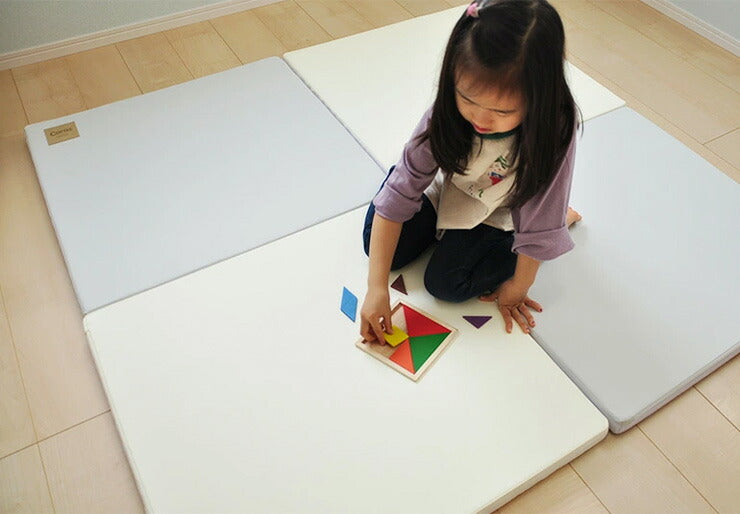 ジョイントマット プレイマット 4枚セット ノンホルム 防炎 防音 厚さ4cm 71×71cm 4枚 フロアマット パズルマット 赤ちゃん(代引不可)