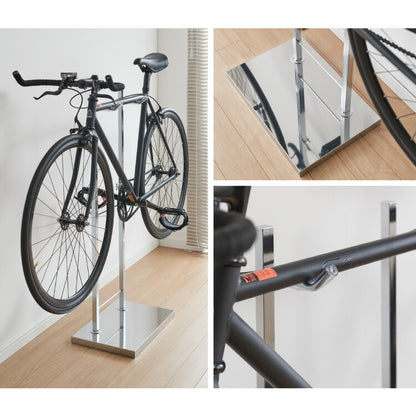 日本製 室内自転車スタンド 1台用 頑丈スチール サイクルスタンド 自転車置き ロードバイク マウンテンバイク スポーツサイクル 室内用 ディスプレイラック 自転車ラック 盗難防止 おしゃれ(代引不可)