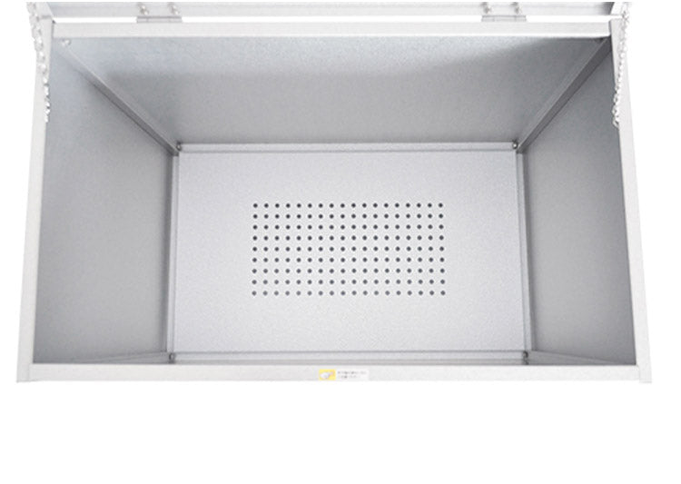 日本製 ガルバ製ゴミ収納庫 幅109 大容量 211L 上開きボックスタイプ 屋外ゴミ収納庫 ガルバリウム ゴミ箱 ごみ箱 物置 屋外ストッカー 頑丈 家庭用 カラスよけ ゴミステーション(代引不可)