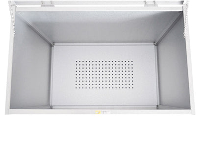 日本製 ガルバ製ゴミ収納庫 幅109 大容量 211L 上開きボックスタイプ 屋外ゴミ収納庫 ガルバリウム ゴミ箱 ごみ箱 物置 屋外ストッカー 頑丈 家庭用 カラスよけ ゴミステーション(代引不可)