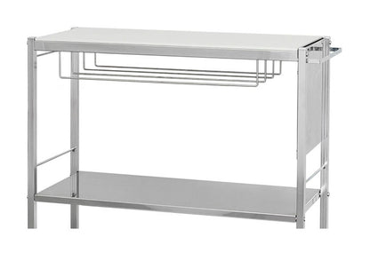 日本製 包丁スタンド付き キッチン作業台 幅48cm 人工大理石天板 キッチン作業台 キッチンワゴン ステンレス キャスター付き キッチンラック 棚 キッチン収納 取っ手(代引不可)