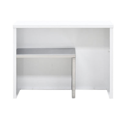 日本製 燕三条 手元が隠せるカウンター上収納 幅45 ステンレス棚 調味料ラック スパイスラック カウンター上 収納 対面キッチン キッチンラック キッチン収納 白 ホワイト(代引不可)