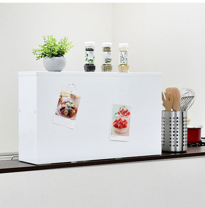 日本製 燕三条 手元が隠せるカウンター上収納 幅60 ステンレス棚 調味料ラック スパイスラック カウンター上 収納 対面キッチン キッチンラック キッチン収納 白 ホワイト(代引不可)