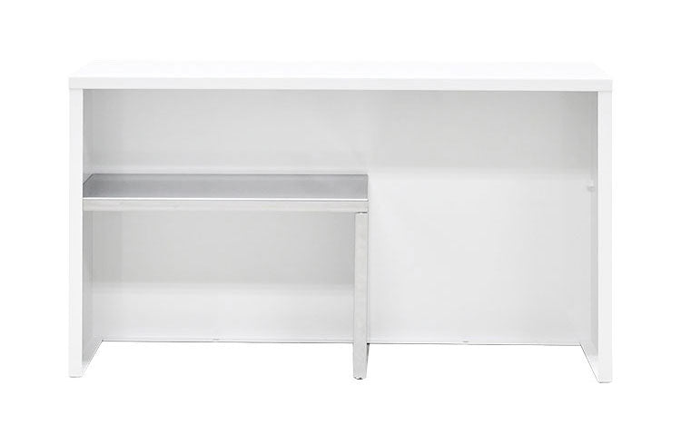 日本製 燕三条 手元が隠せるカウンター上収納 幅60 ステンレス棚 調味料ラック スパイスラック カウンター上 収納 対面キッチン キッチンラック キッチン収納 白 ホワイト(代引不可)