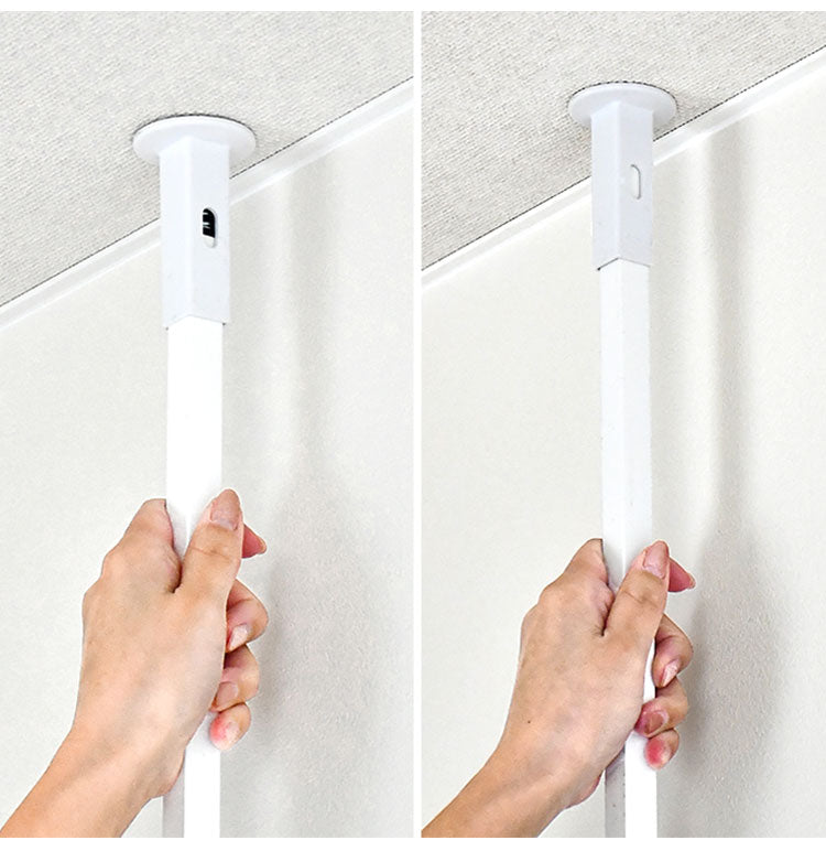 日本製 燕三条 簡単・頑丈つっぱりラダーラック 幅40cm 壁面収納 ディスプレイハンガー 突っ張りラック つっぱりラック 突っ張り棚 つっぱり棚 間仕切り コートハンガー ハンガーラック(代引不可)