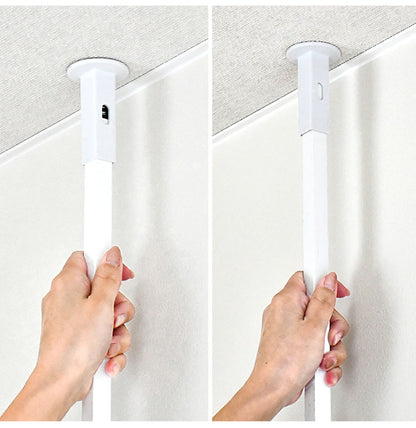 日本製 燕三条 簡単・頑丈つっぱりラダーラック 幅40cm 壁面収納 ディスプレイハンガー 突っ張りラック つっぱりラック 突っ張り棚 つっぱり棚 間仕切り コートハンガー ハンガーラック(代引不可)