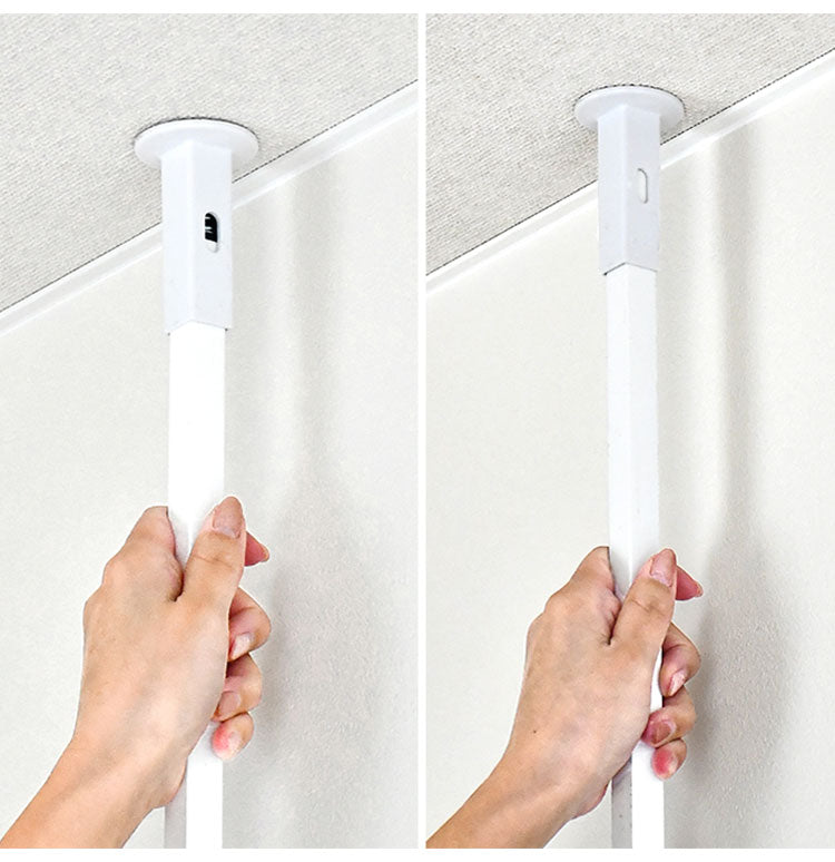 日本製 燕三条 簡単・頑丈つっぱりラダーラック 幅60cm 壁面収納 ディスプレイハンガー 突っ張りラック つっぱりラック 突っ張り棚 つっぱり棚 間仕切り コートハンガー ハンガーラック(代引不可)