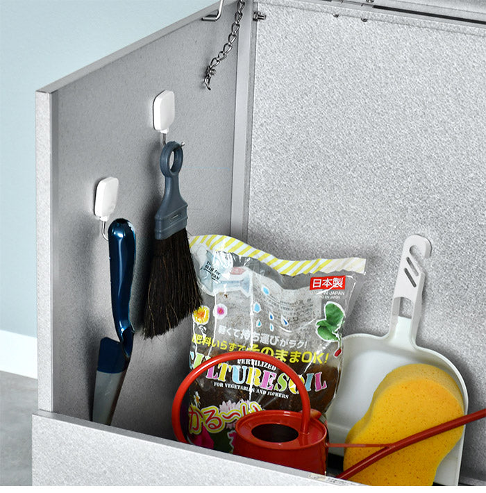 日本製 オールガルバ製ゴミ保管庫 幅69 奥行55 ガルバリウム 屋外 ゴミ箱 ごみ箱 物置 屋外ストッカー 頑丈 大容量 家庭用 カラスよけ ゴミ収納庫 ゴミステーション(代引不可)