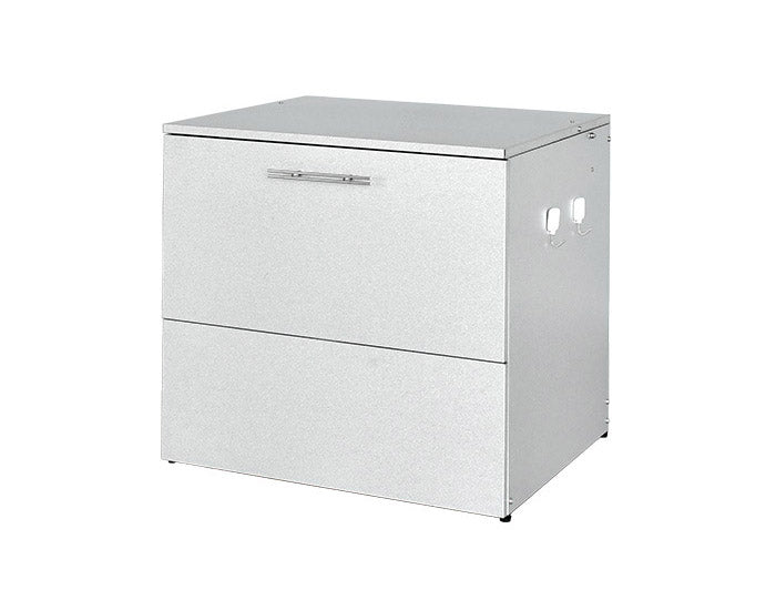 日本製 オールガルバ製ゴミ保管庫 幅69 奥行55 ガルバリウム 屋外 ゴミ箱 ごみ箱 物置 屋外ストッカー 頑丈 大容量 家庭用 カラスよけ ゴミ収納庫 ゴミステーション(代引不可)