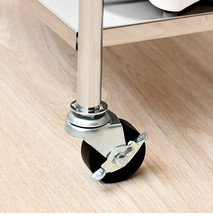 日本製 たためるステンレス棚ワゴン 32×60 キッチンワゴン キャスター付き キッチンラック キッチン収納 ランドリーワゴン プランタースタンド 取っ手 折りたたみ式 省スペース スリム(代引不可)