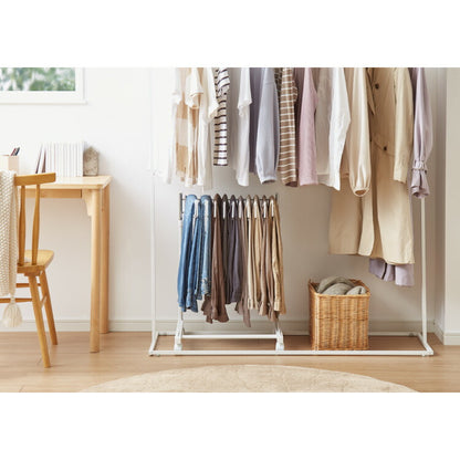 日本製 高さ伸縮スラックスハンガー 12本掛け スイング式 キャスター付き スラックス収納 ハンガーラック スリム 押入れ 押し入れ 収納 クローゼット パンツ ズボン ハンガー(代引不可)