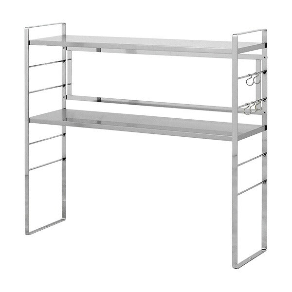 日本製 燕三条 コンロ奥ラック コンロ幅60cm用 ステンレス棚 調味料ラック スパイスラック 高さ調節 キッチンラック キッチン収納 隙間収納 すき間収納 おしゃれ(代引不可)