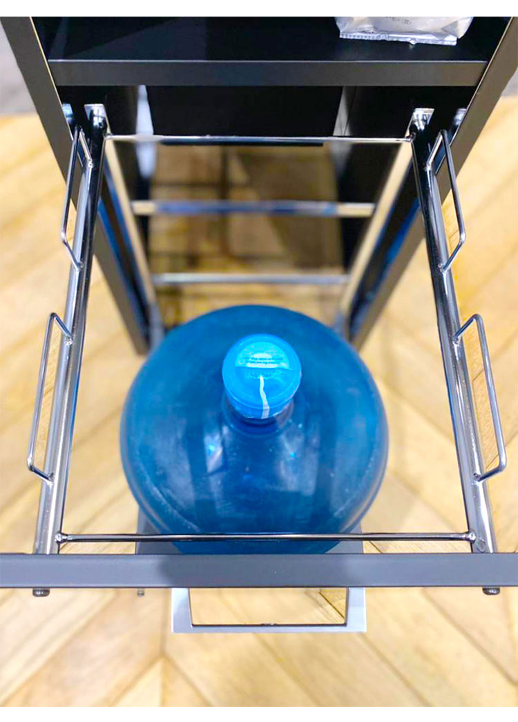 日本製 ウォーターサーバーラック スライドトレー付き 幅35cm すき間収納 キッチン家電ラック スライドテーブル ドリンクサーバースタンド ゴミ箱 ごみ箱 ダストボックス(代引不可)