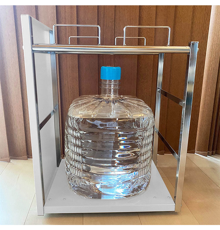 日本製 ウォーターサーバーラック スライドトレー付き 幅35cm すき間収納 キッチン家電ラック スライドテーブル ドリンクサーバースタンド ゴミ箱 ごみ箱 ダストボックス(代引不可)