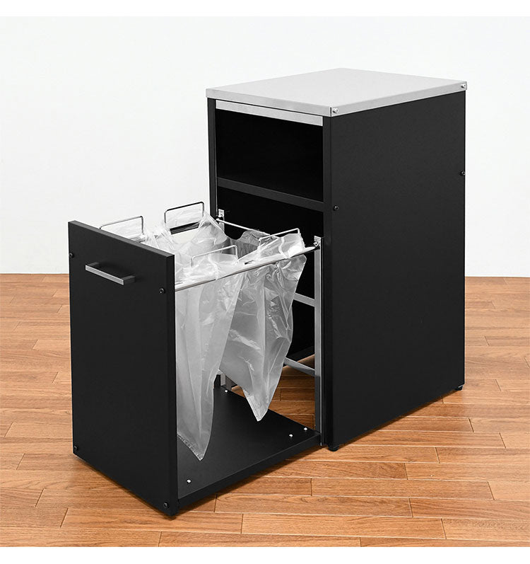 日本製 ウォーターサーバーラック スライドトレー付き 幅35cm すき間収納 キッチン家電ラック スライドテーブル ドリンクサーバースタンド ゴミ箱 ごみ箱 ダストボックス(代引不可)