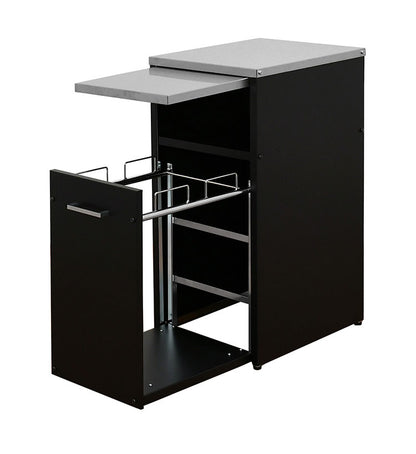 日本製 ウォーターサーバーラック スライドトレー付き 幅35cm すき間収納 キッチン家電ラック スライドテーブル ドリンクサーバースタンド ゴミ箱 ごみ箱 ダストボックス(代引不可)