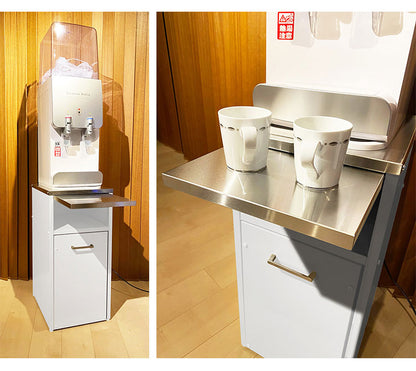 日本製 ウォーターサーバーラック スライドトレー付き 幅35cm すき間収納 キッチン家電ラック スライドテーブル ドリンクサーバースタンド ゴミ箱 ごみ箱 ダストボックス(代引不可)