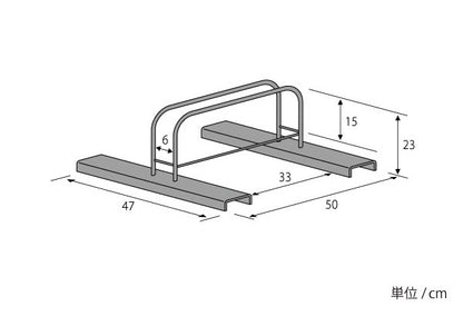 日本製 シンプル自転車ラック 1台用 一般家庭用 サイクルラック 自転車スタンド 自転車置き 駐輪スタンド 簡易スタンド 屋外(代引不可)