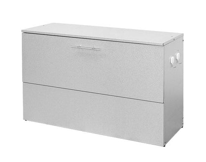 日本製 オールガルバ製ゴミ保管庫 幅100 奥行38 ガルバリウム 屋外 ゴミ箱 ごみ箱 物置 屋外ストッカー 頑丈 大容量 家庭用 カラスよけ ゴミ収納庫 ゴミステーション(代引不可)