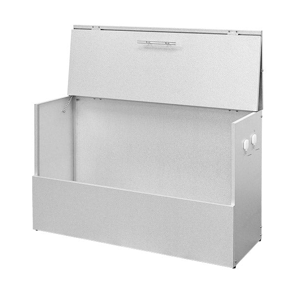 日本製 オールガルバ製ゴミ保管庫 幅100 奥行38 ガルバリウム 屋外 ゴミ箱 ごみ箱 物置 屋外ストッカー 頑丈 大容量 家庭用 カラスよけ ゴミ収納庫 ゴミステーション(代引不可)