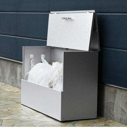 日本製 オールガルバ製ゴミ保管庫 幅100 奥行38 ガルバリウム 屋外 ゴミ箱 ごみ箱 物置 屋外ストッカー 頑丈 大容量 家庭用 カラスよけ ゴミ収納庫 ゴミステーション(代引不可)