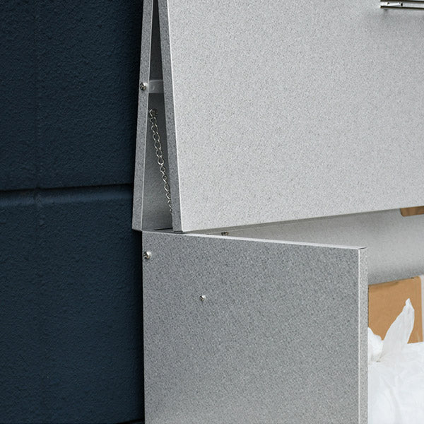 日本製 オールガルバ製ゴミ保管庫 幅100 奥行38 ガルバリウム 屋外 ゴミ箱 ごみ箱 物置 屋外ストッカー 頑丈 大容量 家庭用 カラスよけ ゴミ収納庫 ゴミステーション(代引不可)