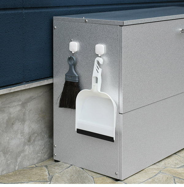 日本製 オールガルバ製ゴミ保管庫 幅100 奥行38 ガルバリウム 屋外 ゴミ箱 ごみ箱 物置 屋外ストッカー 頑丈 大容量 家庭用 カラスよけ ゴミ収納庫 ゴミステーション(代引不可)