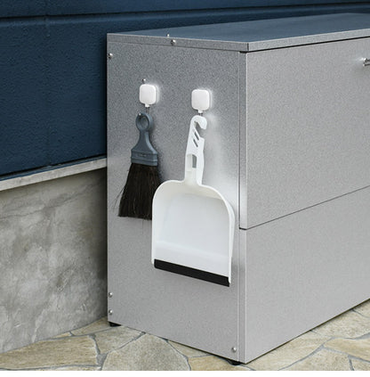 日本製 オールガルバ製ゴミ保管庫 幅100 奥行38 ガルバリウム 屋外 ゴミ箱 ごみ箱 物置 屋外ストッカー 頑丈 大容量 家庭用 カラスよけ ゴミ収納庫 ゴミステーション(代引不可)