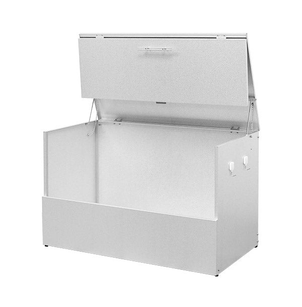 日本製 オールガルバ製ゴミ保管庫 幅100 奥行56 ガルバリウム 屋外 ゴミ箱 ごみ箱 物置 屋外ストッカー 頑丈 大容量 家庭用 カラスよけ ゴミ収納庫 ゴミステーション(代引不可)