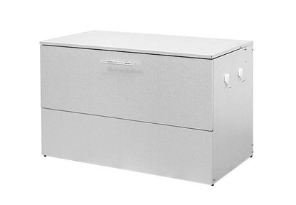 日本製 オールガルバ製ゴミ保管庫 幅100 奥行56 ガルバリウム 屋外 ゴミ箱 ごみ箱 物置 屋外ストッカー 頑丈 大容量 家庭用 カラスよけ ゴミ収納庫 ゴミステーション(代引不可)