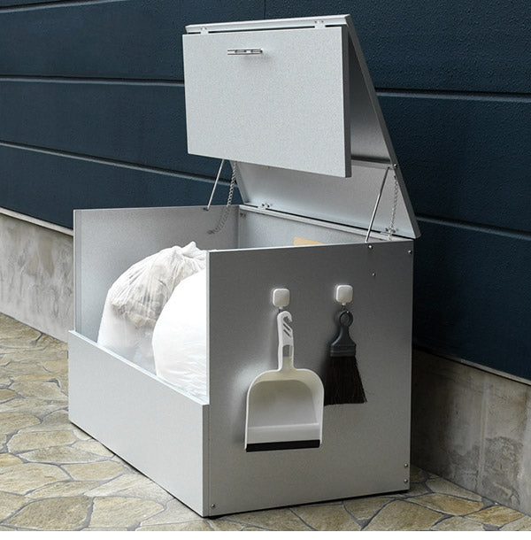 日本製 オールガルバ製ゴミ保管庫 幅100 奥行56 ガルバリウム 屋外 ゴミ箱 ごみ箱 物置 屋外ストッカー 頑丈 大容量 家庭用 カラスよけ ゴミ収納庫 ゴミステーション(代引不可)