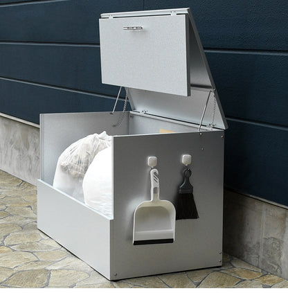 日本製 オールガルバ製ゴミ保管庫 幅100 奥行56 ガルバリウム 屋外 ゴミ箱 ごみ箱 物置 屋外ストッカー 頑丈 大容量 家庭用 カラスよけ ゴミ収納庫 ゴミステーション(代引不可)