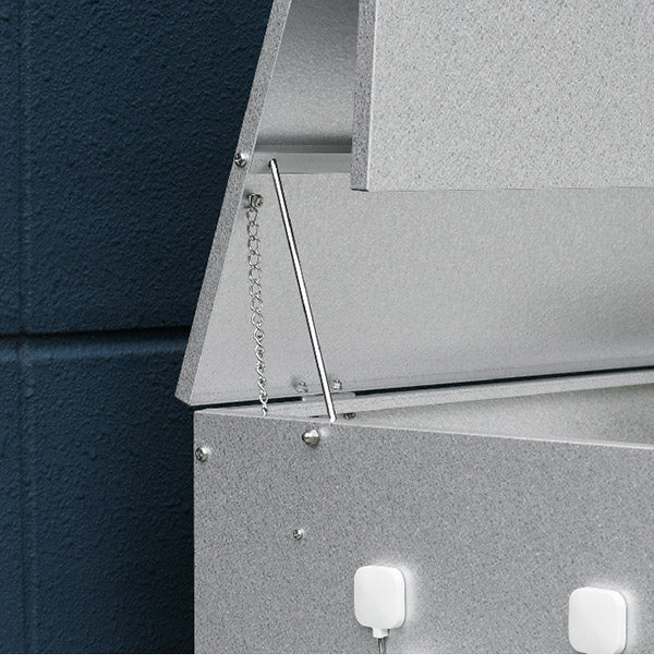 日本製 オールガルバ製ゴミ保管庫 幅100 奥行56 ガルバリウム 屋外 ゴミ箱 ごみ箱 物置 屋外ストッカー 頑丈 大容量 家庭用 カラスよけ ゴミ収納庫 ゴミステーション(代引不可)