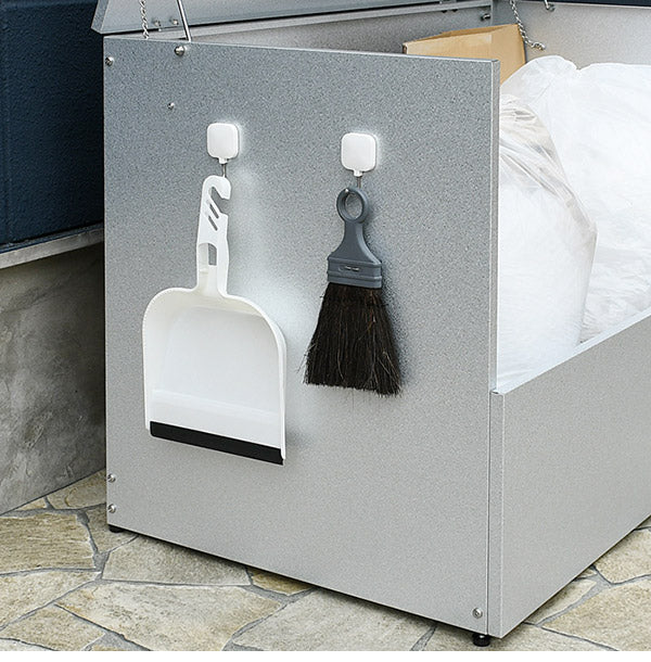 日本製 オールガルバ製ゴミ保管庫 幅100 奥行56 ガルバリウム 屋外 ゴミ箱 ごみ箱 物置 屋外ストッカー 頑丈 大容量 家庭用 カラスよけ ゴミ収納庫 ゴミステーション(代引不可)