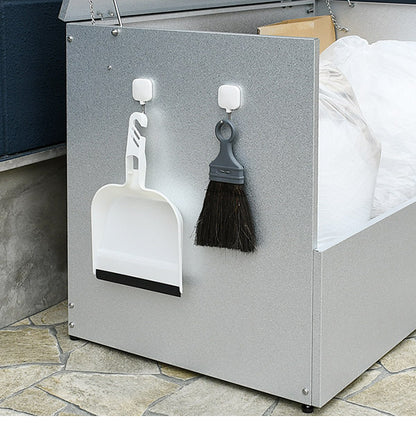 日本製 オールガルバ製ゴミ保管庫 幅100 奥行56 ガルバリウム 屋外 ゴミ箱 ごみ箱 物置 屋外ストッカー 頑丈 大容量 家庭用 カラスよけ ゴミ収納庫 ゴミステーション(代引不可)