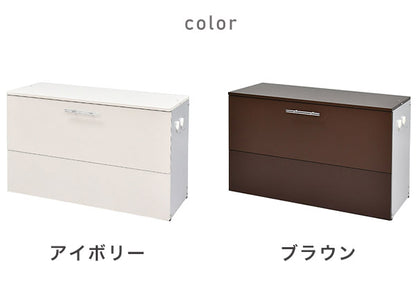 日本製 ガルバ使用ゴミ保管庫 幅100 奥行38 ガルバリウム使用 屋外 ゴミ箱 ごみ箱 物置 屋外ストッカー 頑丈 大容量 家庭用 カラスよけ ゴミ収納庫 ゴミステーション(代引不可)