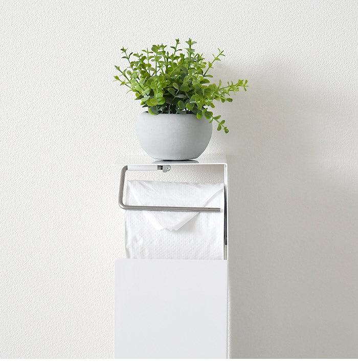 日本製 トイレットペーパーホルダー 自立式 スリム スタンド式 トイレットペーパースタンド トイレラック 芯なし対応 保管 ストッカー コンパクト 省スペース トイレ収納(代引不可)