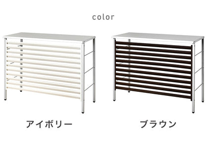 日本製 新ルーバー室外機カバー ルーバー式 スタイリッシュ エアコン室外機カバー エアコンカバー おしゃれ(代引不可)