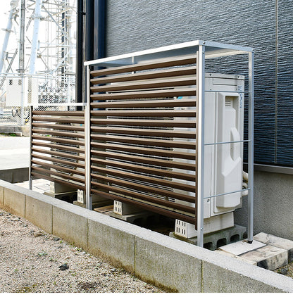 日本製 新ルーバー室外機カバー ルーバー式 スタイリッシュ エアコン室外機カバー エアコンカバー おしゃれ(代引不可)