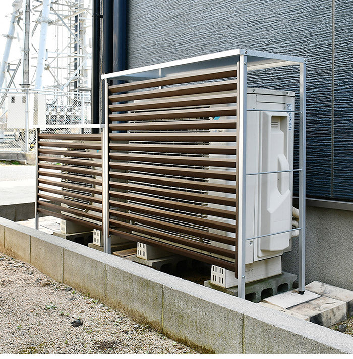 日本製 新ルーバー大型室外機カバー ルーバー式 スタイリッシュ エアコン室外機カバー エアコンカバー おしゃれ(代引不可)
