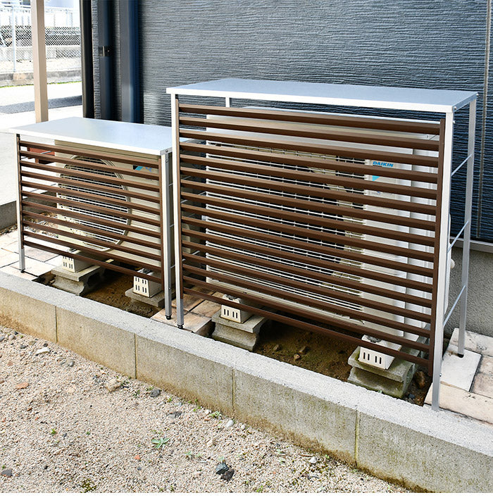 日本製 新ルーバー大型室外機カバー ルーバー式 スタイリッシュ エアコン室外機カバー エアコンカバー おしゃれ(代引不可)