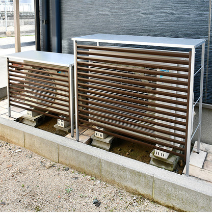 日本製 新ルーバー大型室外機カバー ルーバー式 スタイリッシュ エアコン室外機カバー エアコンカバー おしゃれ(代引不可)