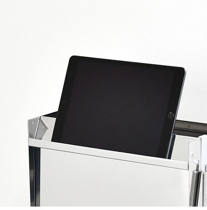 日本製 燕三条 フラップ扉のステンレススパイスラック ポット4 調味料ラック 扉付き 調味料ストッカー スパイスラック 調味料ポット付き 省スペース キッチン収納 おしゃれ(代引不可)