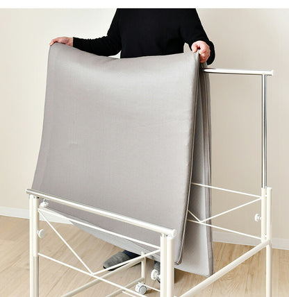 日本製 布団も干せる 押入れ布団収納 幅74.5 頑丈ワゴン 伸長式 物干し竿 物干しスタンド 布団干し 布団収納 押入れ収納 押し入れ収納 キャスター付き 布団収納ラック(代引不可)