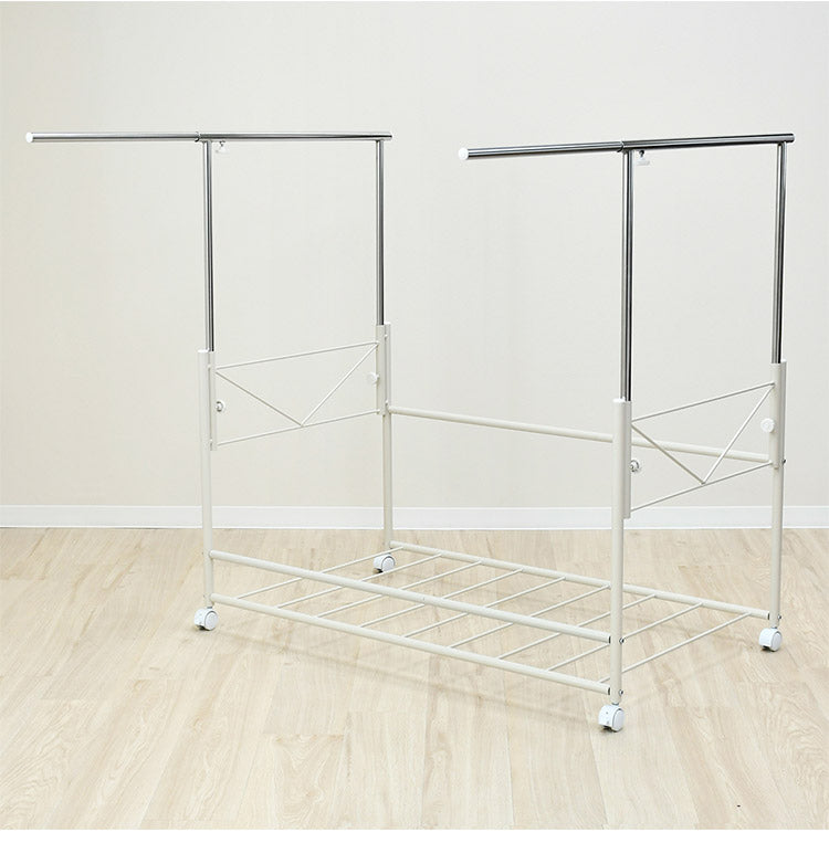 日本製 布団も干せる 押入れ布団収納 敷布団対応 ワイド 幅111 頑丈ワゴン 伸長式 物干し竿 物干しスタンド 布団干し 布団収納 押入れ収納 押し入れ収納 キャスター付き 布団収納ラック(代引不可)