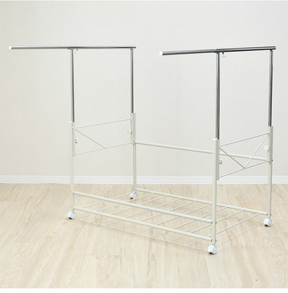 日本製 布団も干せる 押入れ布団収納 敷布団対応 ワイド 幅111 頑丈ワゴン 伸長式 物干し竿 物干しスタンド 布団干し 布団収納 押入れ収納 押し入れ収納 キャスター付き 布団収納ラック(代引不可)