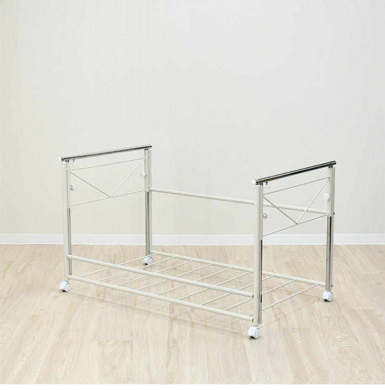 日本製 布団も干せる 押入れ布団収納 敷布団対応 ワイド 幅111 頑丈ワゴン 伸長式 物干し竿 物干しスタンド 布団干し 布団収納 押入れ収納 押し入れ収納 キャスター付き 布団収納ラック(代引不可)